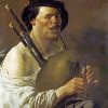 Vintages Bagpipe Player Diamond Paintings