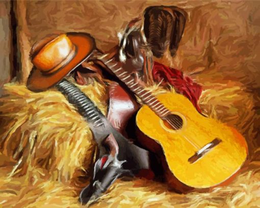 Westen And Country Music Art Diamond Paintings