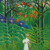 Woman In Orange Grove Diamond Paintings