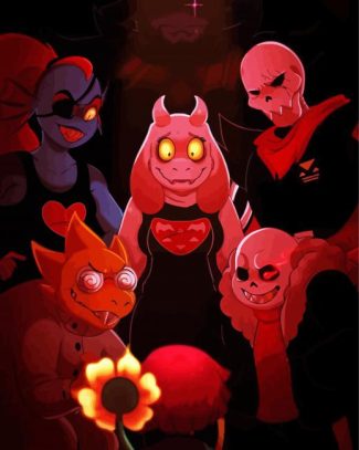 All Sans AU Underfell Sans - Diamond Painting 