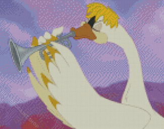 Anime Swan Bird Diamond Paintings