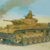 Army Tanks In The Desert War Diamond Paintings