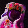 Astronaut And Flower Diamond Paintings