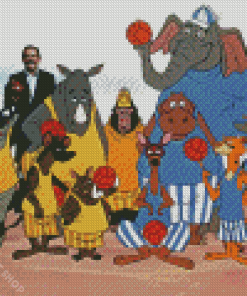 Bedknobs And Broomstick Animated Movie Characters Diamond Paintings