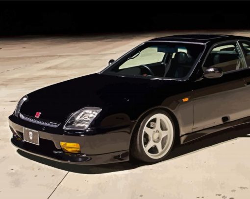 Black Honda Prelude Diamond Paintings