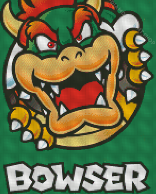 Bowser Poster Diamond Paintings