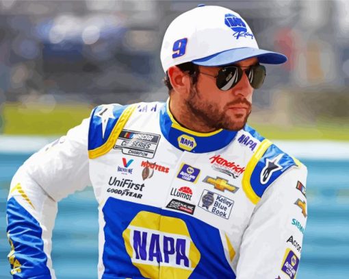 Chase Elliott Car Racer Diamond Paintings