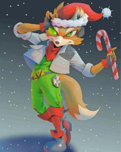 Christmas Fox McCloud Diamond Paintings