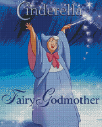 Cindrella Fairy Godmother Poster Diamond Paintings