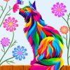 Colorful Cat Art Diamond Paintings