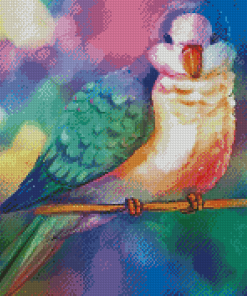Colorful Quaker Parrot Diamond Paintings