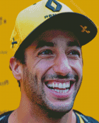 Daniel Ricciardo Race Car Driver Diamond Paintings