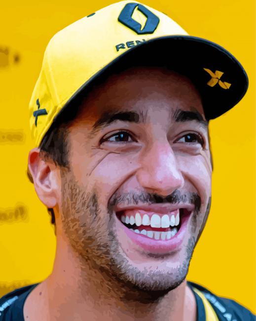 Daniel Ricciardo Race Car Driver - Diamond Paintings - DiamondPaint.Shop