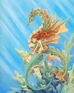 Dragon And Mermaid Art - Diamond Paintings