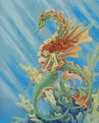 Dragon And Mermaid Art Diamond Paintings