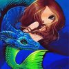 Dragon And Mermaid Illustration Diamond Paintings