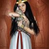Egyptian Queen And Cat Diamond Paintings