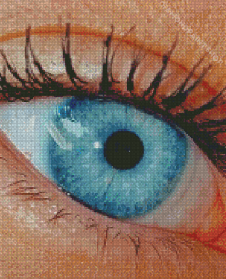 Eye Blue Diamond Paintings
