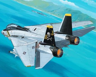 F 14 Tomcat Aircraft Diamond Paintings