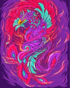 Fantasy Colorful Phoenix Bird Diamond Painting