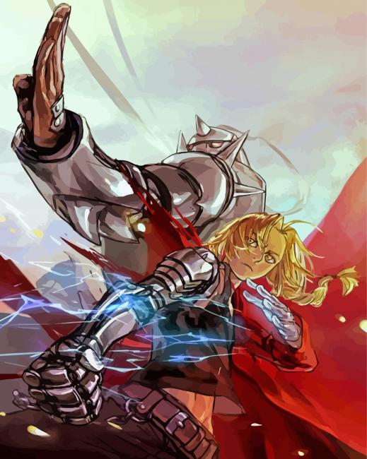 EDWARD ELRIC Fullmetal Alchemist Manga Anime Mandala 