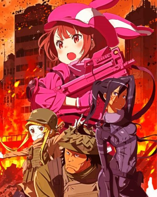 Gun Gale Online CharactersDiamond Paintings