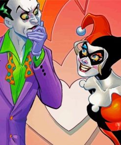 Harley And Joker Cartoon Diamond Paintings