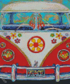 Hippie Van Car Diamond Paintings