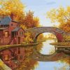House River In Fall Diamond Paintings