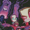 Invader Zim Cartoon Diamond Paintings