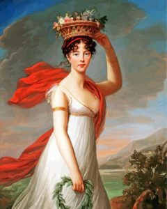 Julie As Flora Roman Goddess Of Flowers Elisabeth Vigee Diamond Paintings