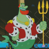 King Neptune Spongebob Diamond Paintings