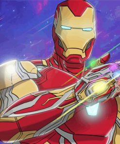 Marvel Hero Iron Man Infinity Stones Diamond Paintings