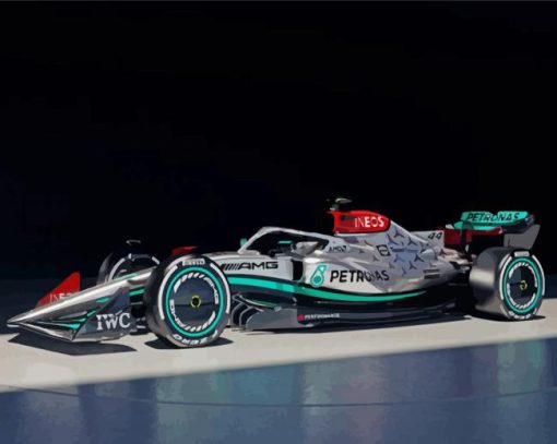Mercedes F1 Race Car Diamond Paintings