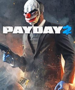 Payday 2 Video Game Poster Diamond Paintings
