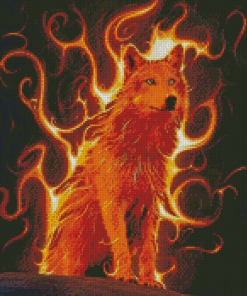Phoenix Wolf Diamond Paintings