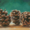 Pine Cones Art Diamond Paintings