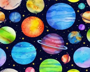 Planets And Stars Diamond Paintings