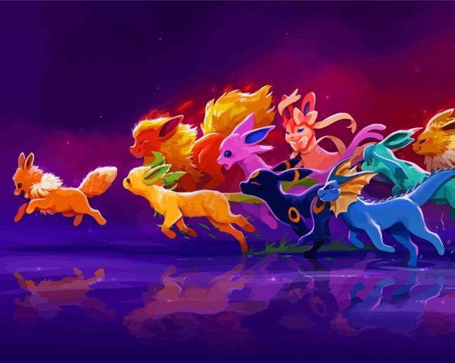 Pokemon Go Eeveelution - Diamond Paintings 