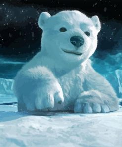 Polar Bear Cub Diamond Paintings