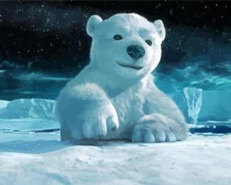 Polar Bear Cub Diamond Paintings