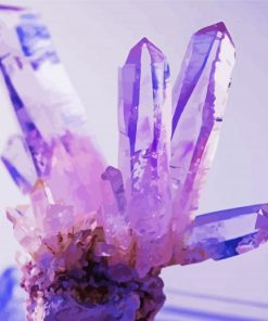 Purple Amethyst Crystals Diamond Paintings