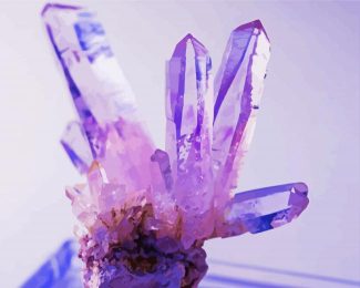 Purple Amethyst Crystals Diamond Paintings
