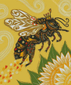 Queen Bee Insect Art Diamond Paintings