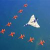 Red Arrows Farewell To Vulcan Diamond Paintings