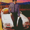 Ryosuke Takahashi Initial D Diamond Painting