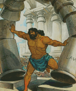 Samson And Pillars Diamond Paintings