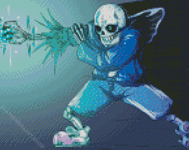 Undertale Sans Pixel Art | Photographic Print