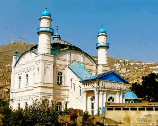 Shah Du Shamshira Mosque Kabul Diamond Paintings