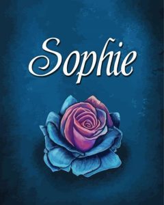Sophie Name And Flower Diamond Paintings